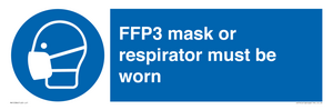 FFP3 mask or respirator must be worn